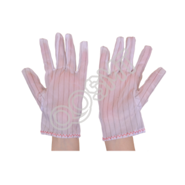 Chống tĩnh điện Dải vải Găng tay an toàn Găng tay chấm bi ESD