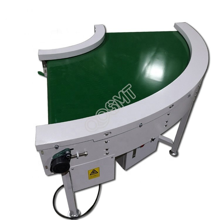 Manufacturer Custom 90 Degree Curve Belt Conveyor PVC PU Material Curved Conveyor Belt Machine