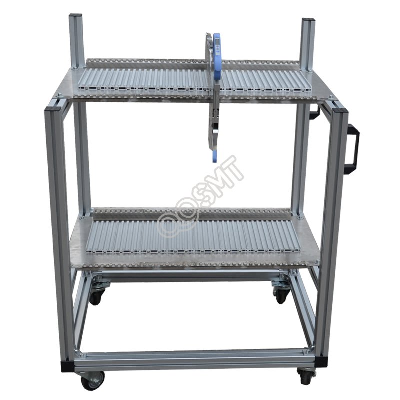 JUKI 3010 EF-invoerwagen, invoertrolley aluminium / roestvrij staal