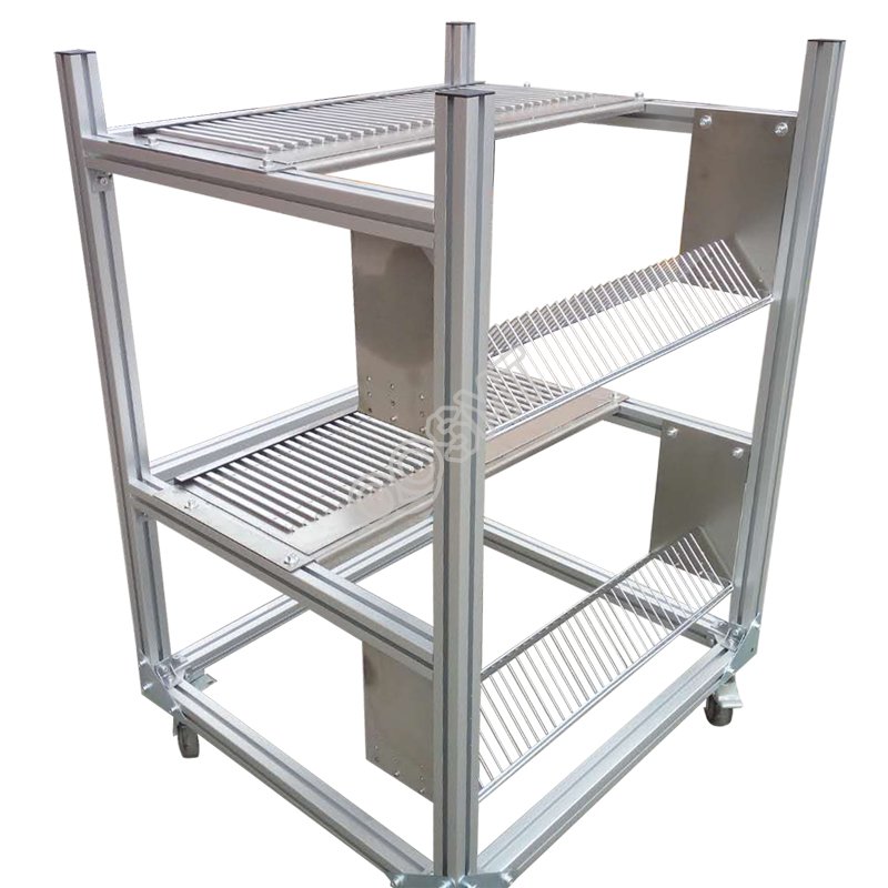 Hitachi Aluminum/Stainless Steel Feeder Cart, Feeder Storage Cart , Feeder Trolley